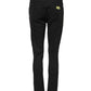 Black Cotton Skinny Mid Waist Denim Jeans