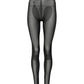 Black Nylon Leggings Stretch Pants