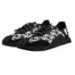 Black Logo Lace Up Low Top NS1 Sneakers