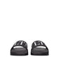 Black Cotton Slippers Sandals