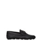 Black Leather Slip-On Loafers