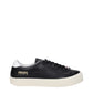 Black Leather Low Top Sneakers
