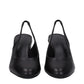 Black Leather High Heel Pumps