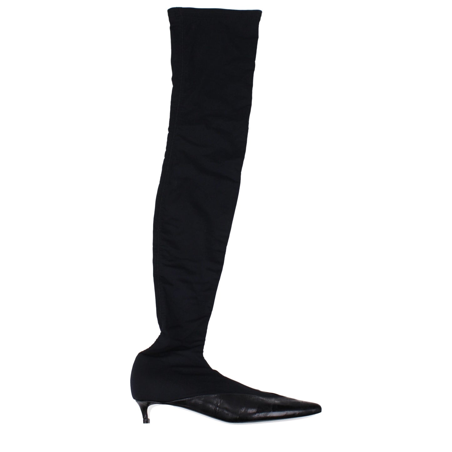 Black Fabric Boots
