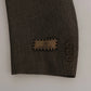 Brown Single Breasted Wool Suit