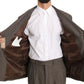 Brown Single Breasted Wool Suit
