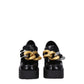 Black Leather Platform Loafers