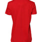 Red Crew Neck Short Sleeves Top T-shirt
