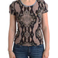 Sleek Snake Print Crewneck T-Shirt