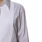 White Cotton Collared Long Sleeves Shirt Top
