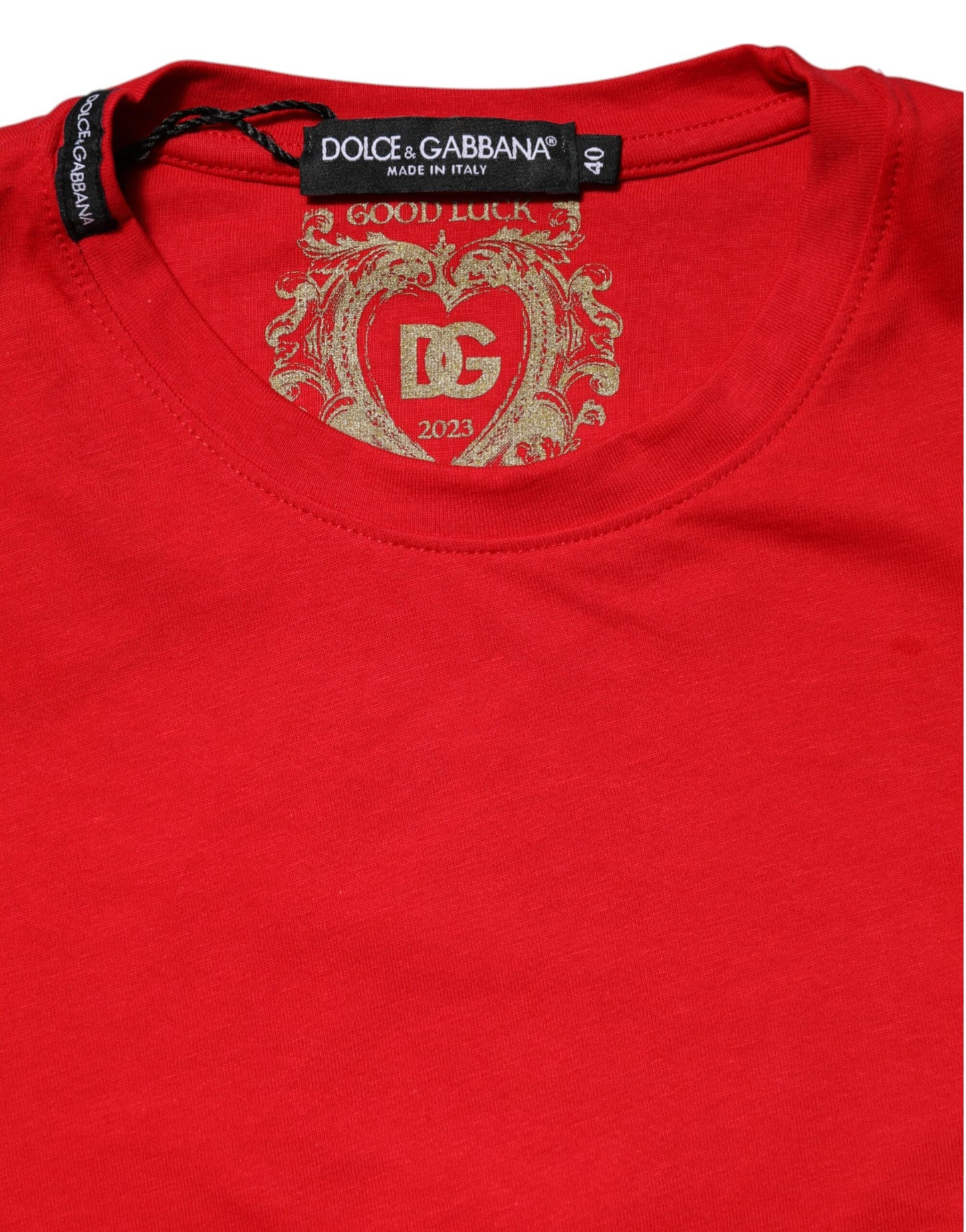 Red Plain Short Sleeves Crew Neck Top T-shirt
