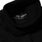 Black Cashmere Turtleneck Pullover Sweater