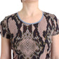 Sleek Snake Print Crewneck T-Shirt