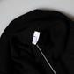 Black STAFF Round Neck Cardigan Sweater