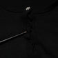 Black STAFF Round Neck Cardigan Sweater