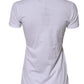 White Cotton Crew Neck Short Sleeves T-shirt