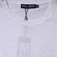 White Cotton Crew Neck Short Sleeves T-shirt
