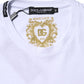 White Cotton Goodluck 2023 Crew NeckT-shirt
