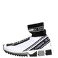 White Black Sorrento Socks Sneakers Shoes