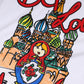 White DG Loves Moscow Cotton Crew Neck T-shirt