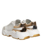 White Gold DAYMASTER Leather Sneakers Shoes