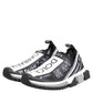 Black White Sorrento Low Top Sneakers Shoes
