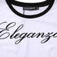 White Eleganza Cotton Crew Neck Tee T-shirt