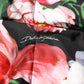 Multicolor Floral Hooded Puffer Coat Jacket