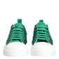 Green Portofino Crystal DG Logo Sneakers Shoes