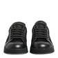 Black Floral Lace Low Top Sneakers Shoes