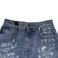 Blue Tattered High Waist Women Denim Jeans