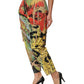 Multicolor High Waist Cargo Trouser Pants