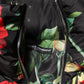 Multicolor Floral Puffer Coat Full Zip Jacket