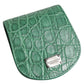 Green Exotic Skin Coin Condom Case Holder Pocket Wallet