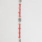 Silver Tone Brass Beaded Resin DG Logo Chain Men Bracelet