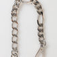 Silver Tone Brass Chain Lobster Clasp DG Logo Bracelet