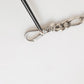 Silver Tone Brass Chain Lobster Clasp DG Logo Bracelet