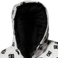 White DG Monogram Hooded Puffer Jacket
