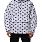 White DG Monogram Hooded Quilted Jacket
