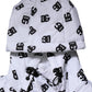 White DG Monogram Hooded Quilted Jacket