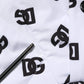 White DG Monogram Hooded Quilted Jacket