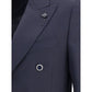 Blue Fleece Wool Blazer