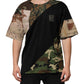 Multicolor Patchwork Cotton CrewNeck  T-shirt