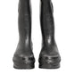 Metallic Black Pull On Rain Boots Men Shoes
