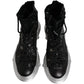 Black Lambskin Men Ankle Boot