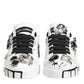 White Portofino Crystal Sneakers  Shoes