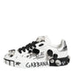 White Portofino Crystal Sneakers  Shoes