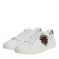 White Sacred Heart Men Low Top Sneakers Shoes