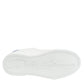 White Blue Leather Low Top Sneakers Shoes
