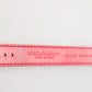 Red Exotic Leather Gold Tone Metal Buckle Women Armband